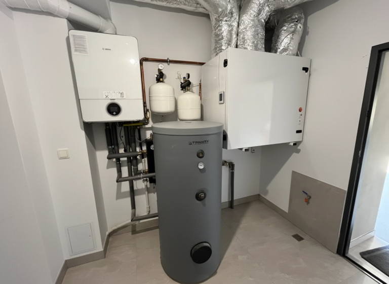 Kotłownia z kotłem gazowym